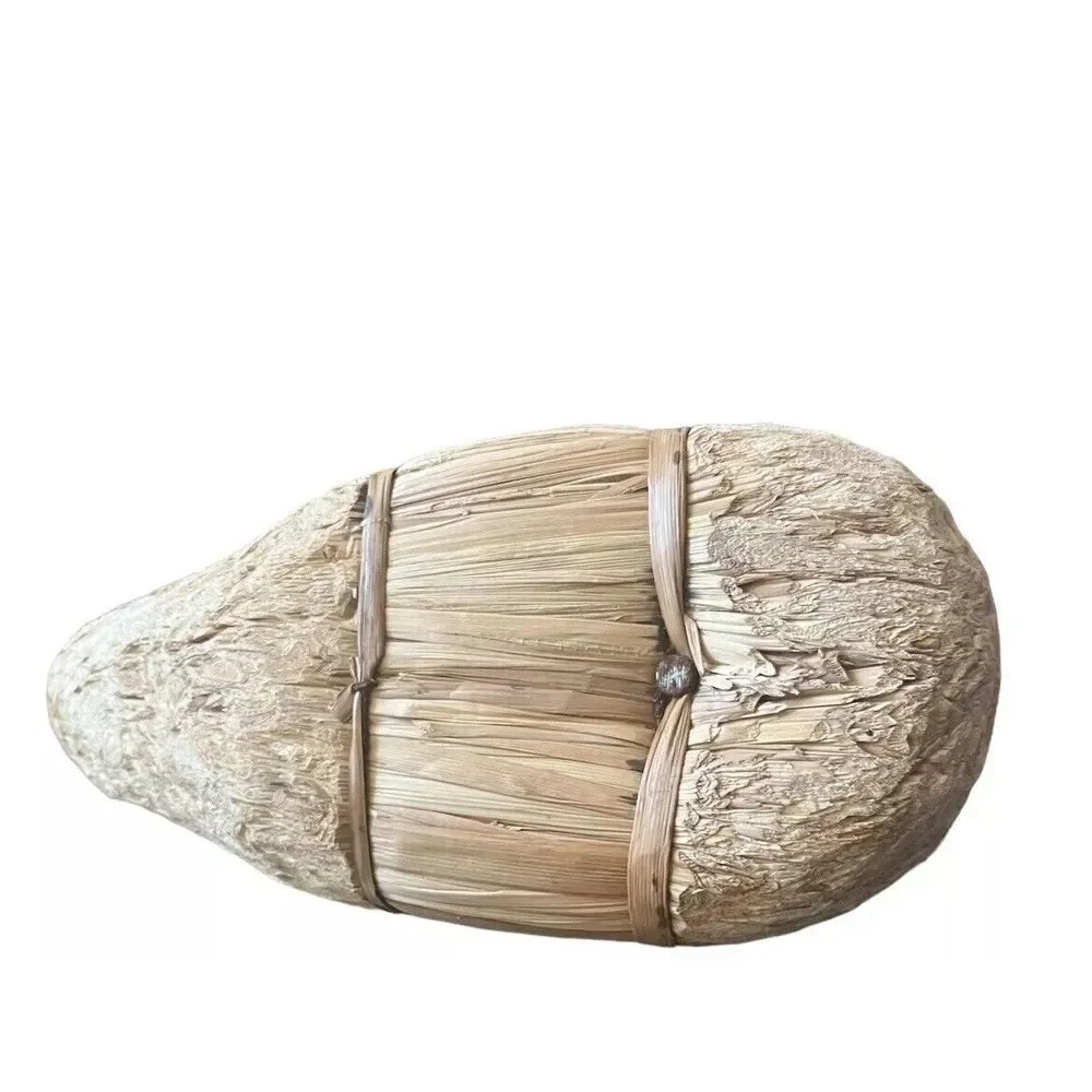 Shabby Chic Decor Reed Body-Carved Wood Head 14 Inch Duck
